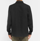 Orlebar Brown - Ridley Slub Linen Half-Placket Shirt - Men - Black