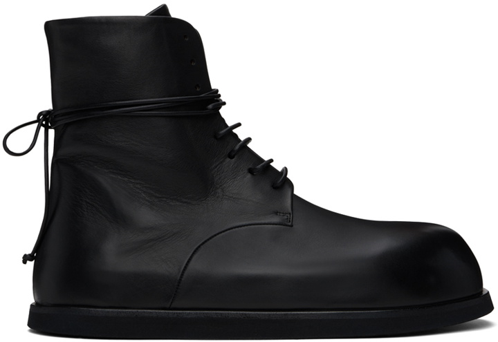 Photo: Marsèll Black Gigante Lace Up Ankle Boots