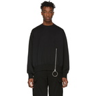 Johnlawrencesullivan Black Zipped Sweatshirt