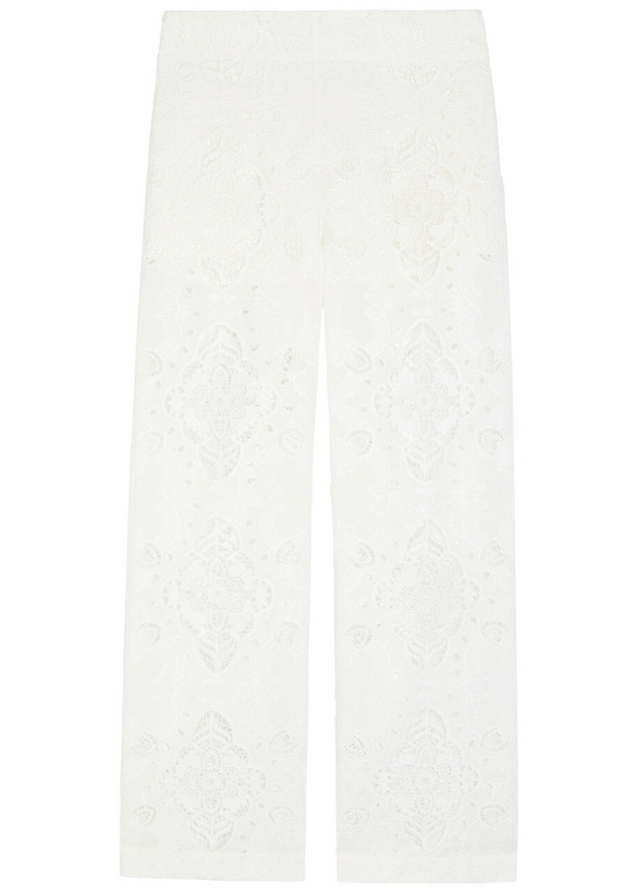 Photo: Borgo DE Nor Joshua Lace and Embroidered Trousers White
