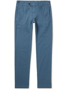 Massimo Alba - Winch2 Straight-Leg Stretch Cotton-Gabardine Trousers - Blue