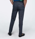 Incotex - Cotton linen-blend slim-fit pants