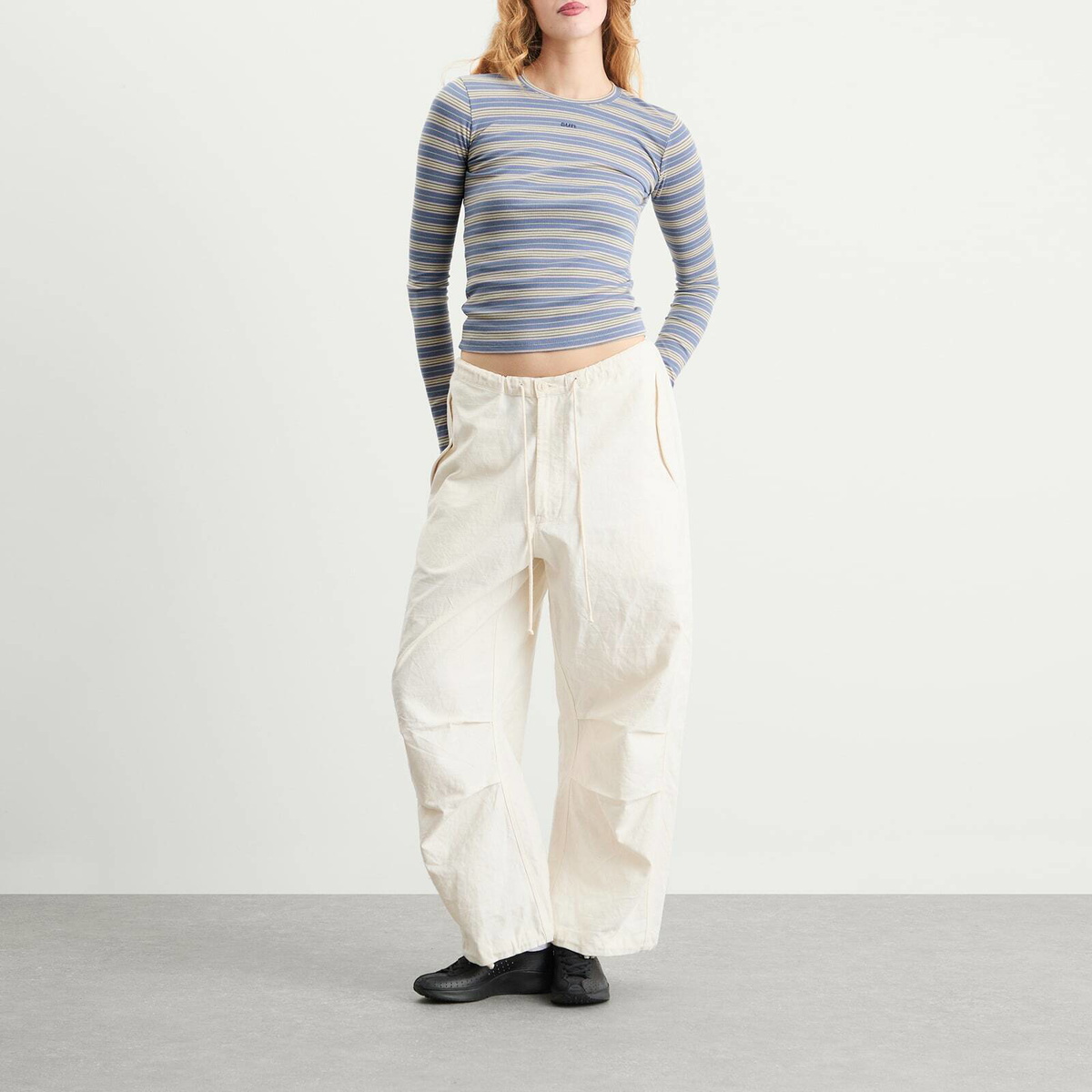 SUNDAYFRUITMARKET Women's Long Sleeve Sun Top in Skyblue