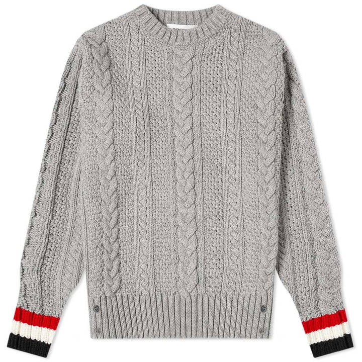 Photo: Thom Browne Classic Aran Cable Crew Knit