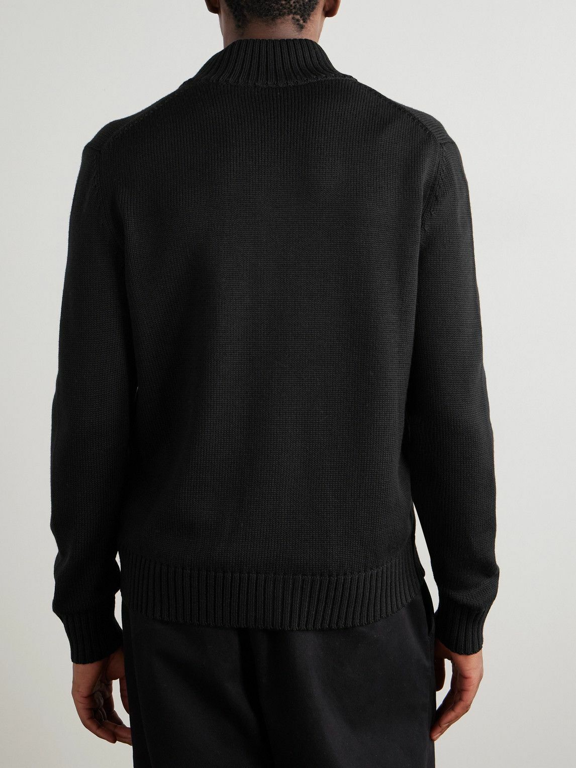 Incotex - Wool Cardigan - Black