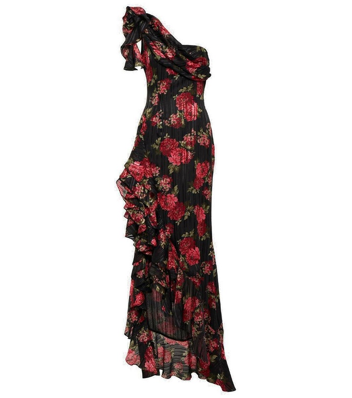 Photo: Rasario One-shoulder floral gown
