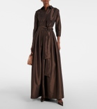 Simkhai Julip belted taffetta gown