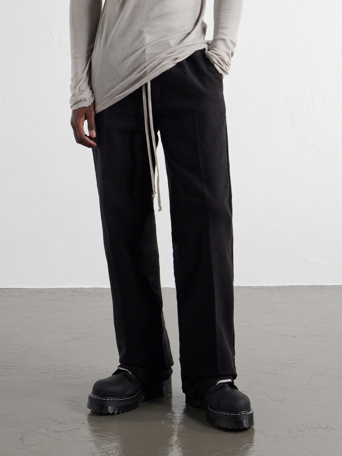 Rick Owens - Dr Martens Leather Lace-Up Boots - Black
