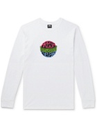 STÜSSY - Printed Cotton-Jersey T-Shirt - White - M