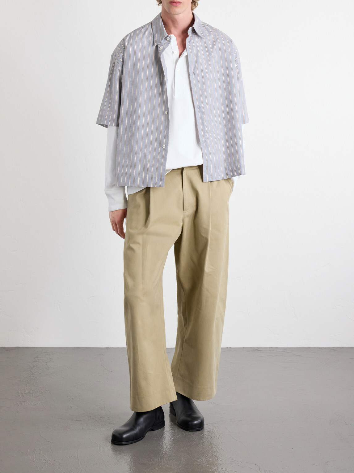 Studio Nicholson - Cotton-Jersey Henley T-Shirt - White