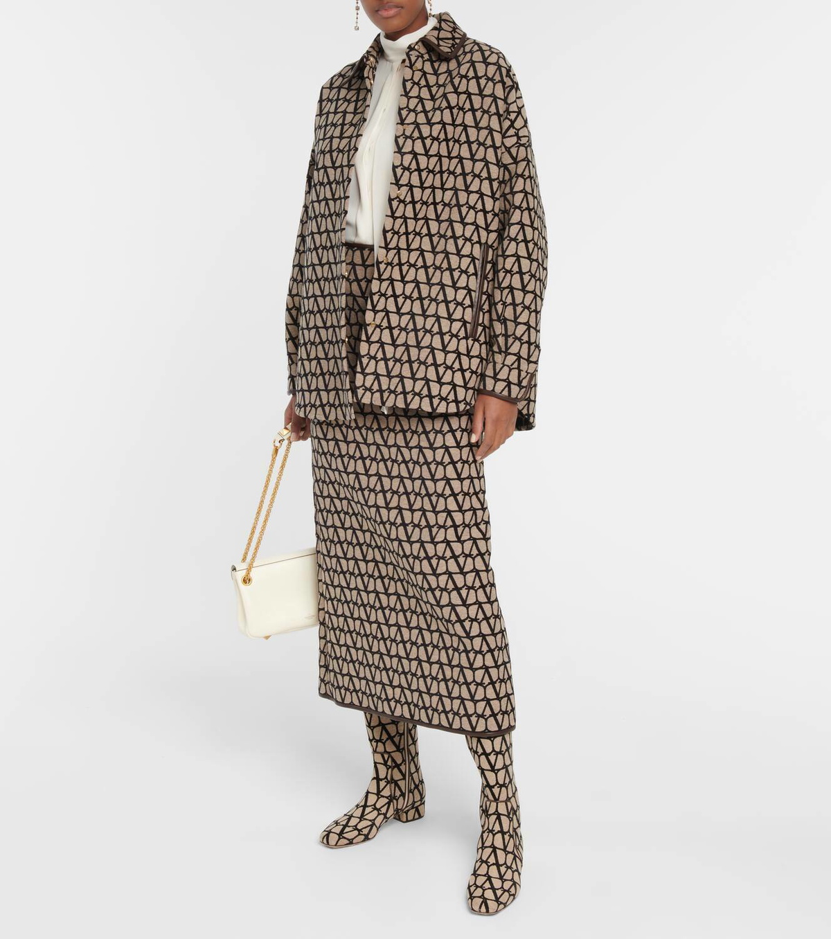 Valentino Toile Iconographe midi skirt Valentino