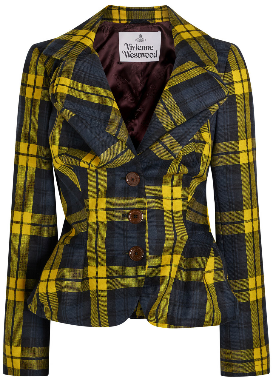 Vivienne Westwood Drunken Tailored tartan blazer Vivienne
