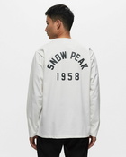 Snow Peak Foam Printed L/S T Shirt Snow Peak White - Mens - Shortsleeves