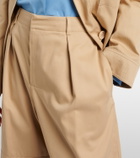 Loewe Cotton cropped barrel-leg pants