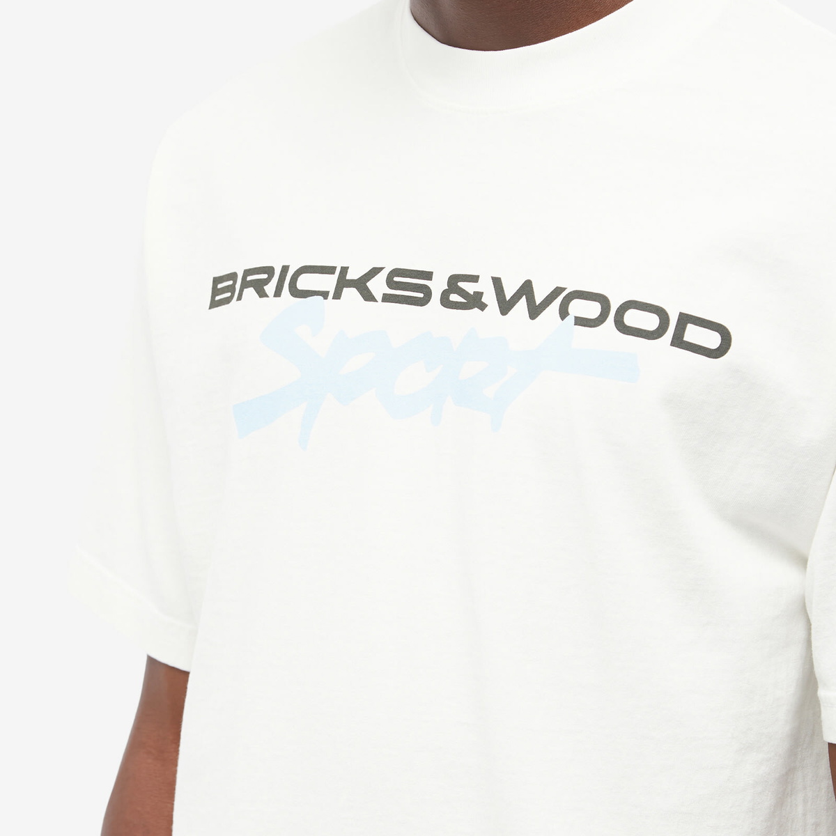 Bricks & Wood Men's Jeep T-Shirt in Off White