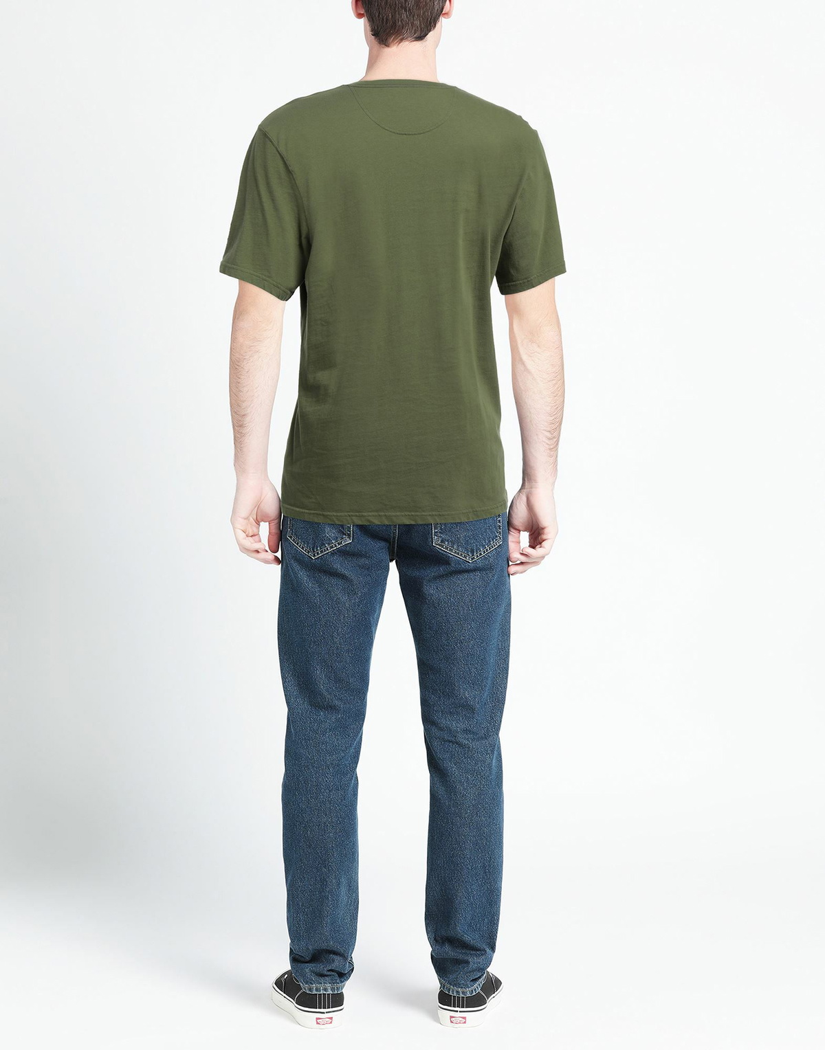 Barbour Mens T-shirt Military in Green