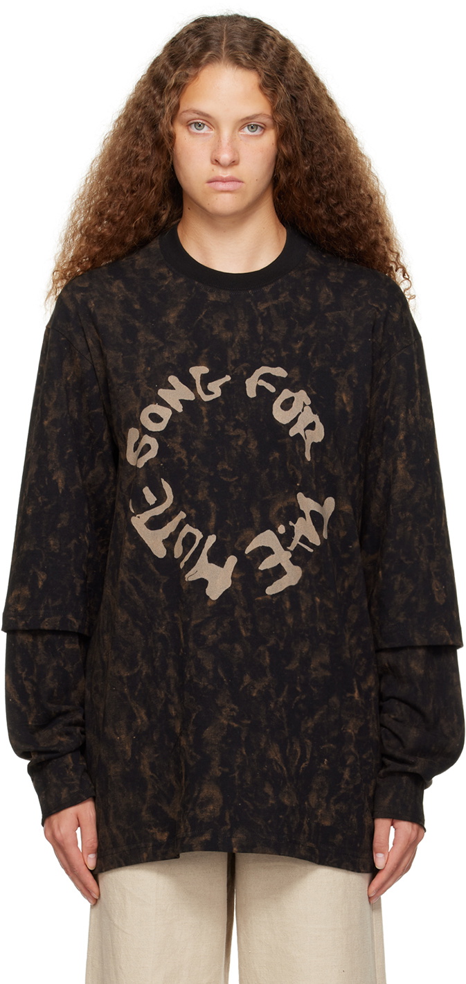 Song for the Mute Black Circle Long Sleeve T-Shirt