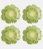 Bordallo Pinheiro Maria Flor Cosmos set of 4 ceramic plates