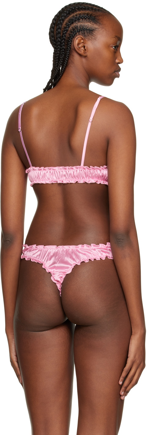 softandwet SSENSE Exclusive Pink Frilled Bra