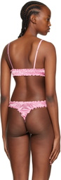 softandwet SSENSE Exclusive Pink Frilled Bra