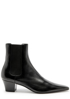 Saint Laurent Rainer 55 Leather Chelsea Boots Black