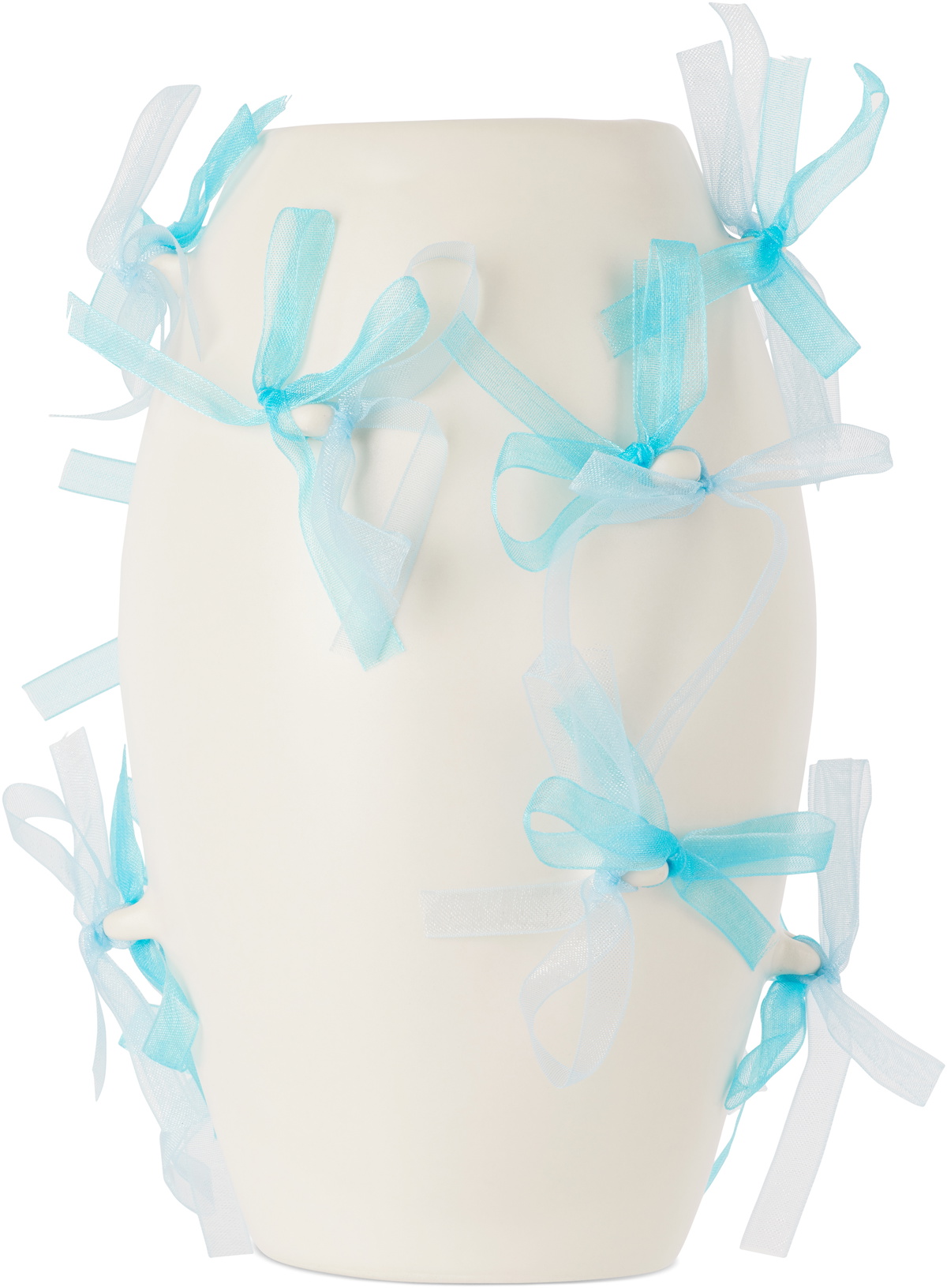 Completedworks White & Blue Pearly Pearl Small Vase