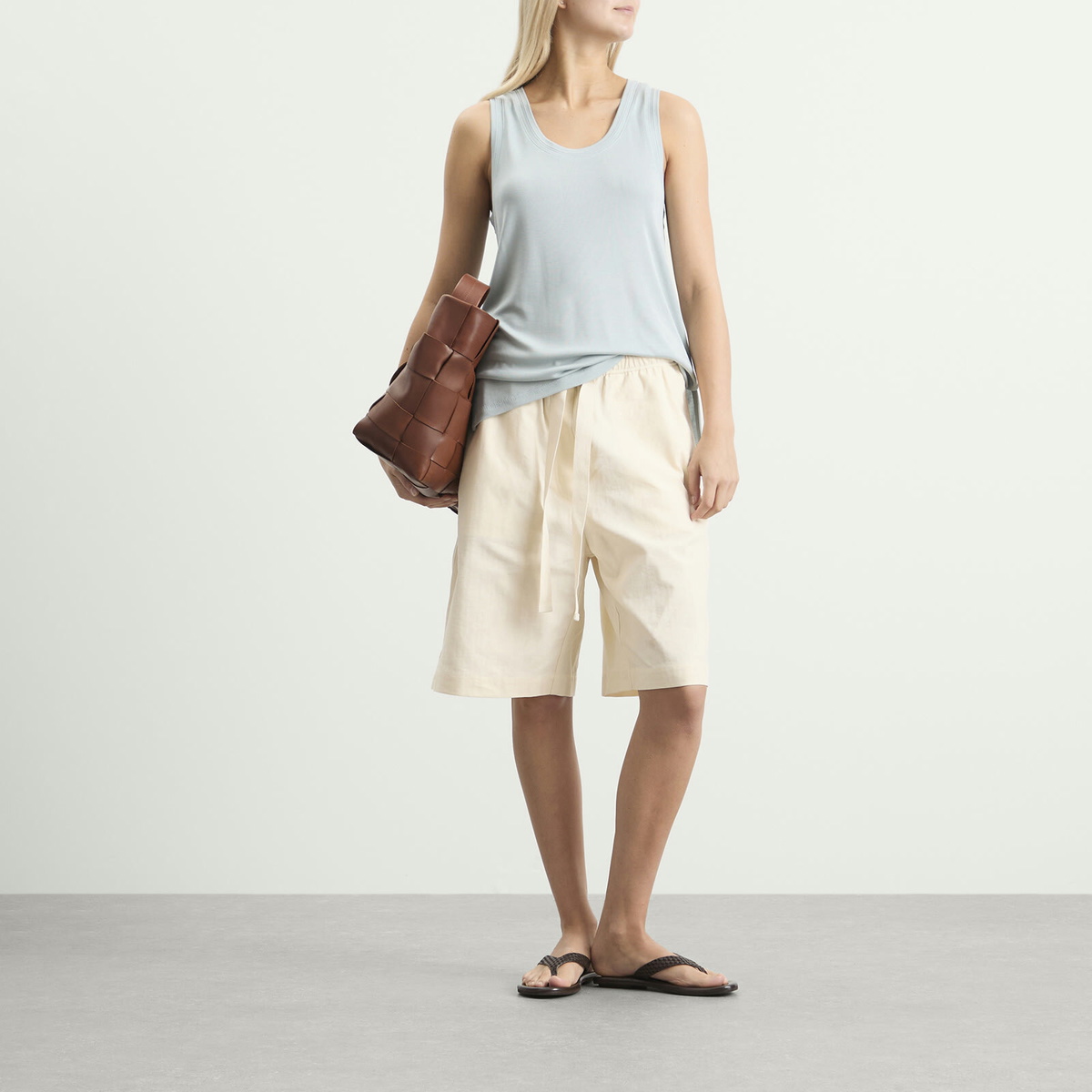 Studio Nicholson Women's scoop neck vest in Spearmint