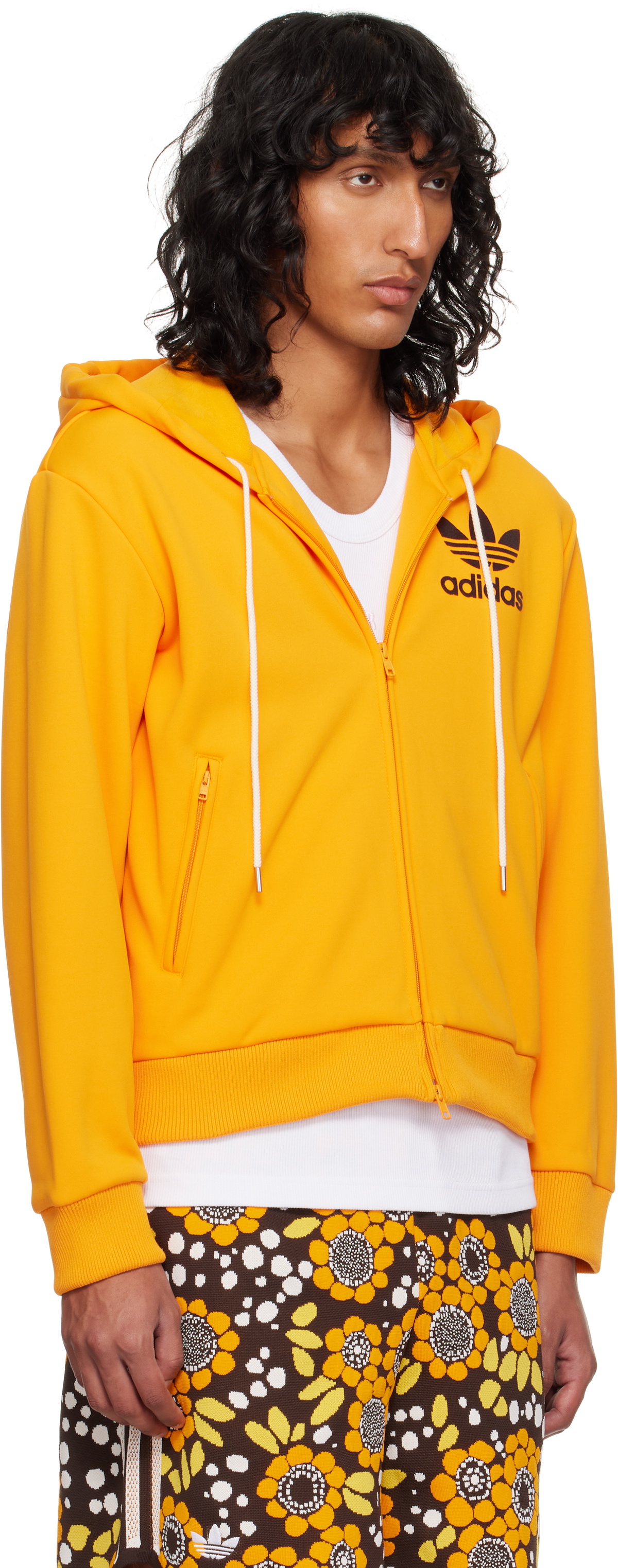 Wales Bonner Orange adidas Originals Edition Track Hoodie Wales Bonner