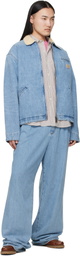 Carhartt Work In Progress Blue OG Detroit Denim Jacket