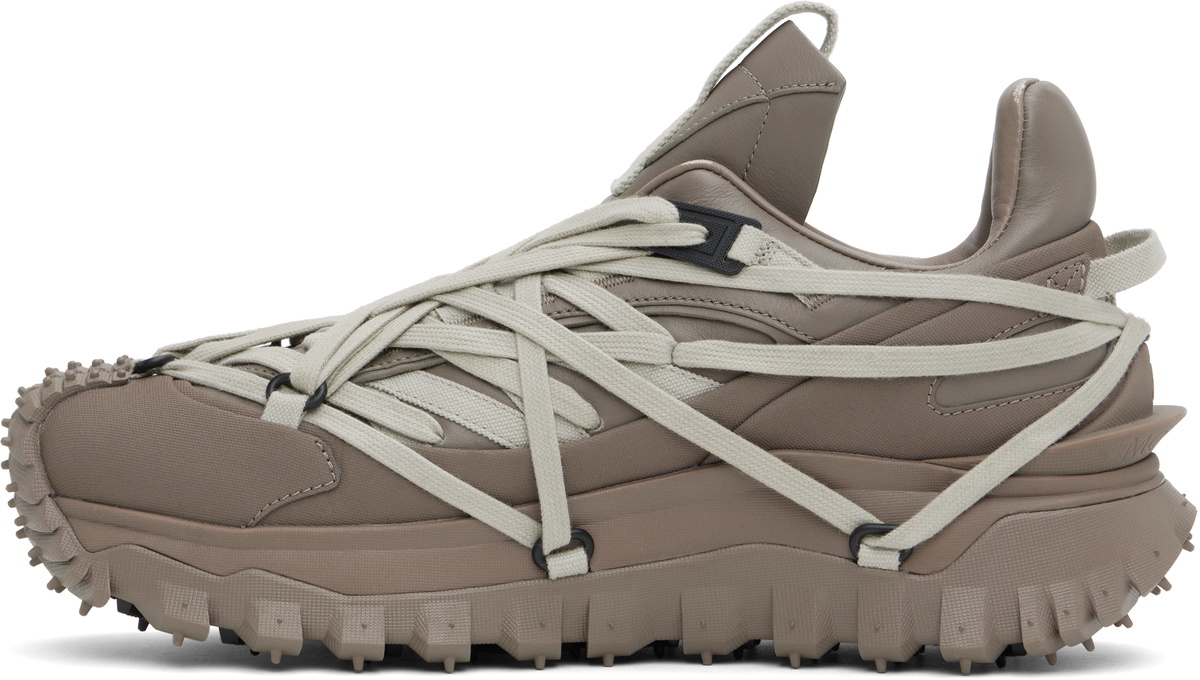 Rick Owens Moncler + Rick Owens Gray Trailgrip Megalace Sneakers