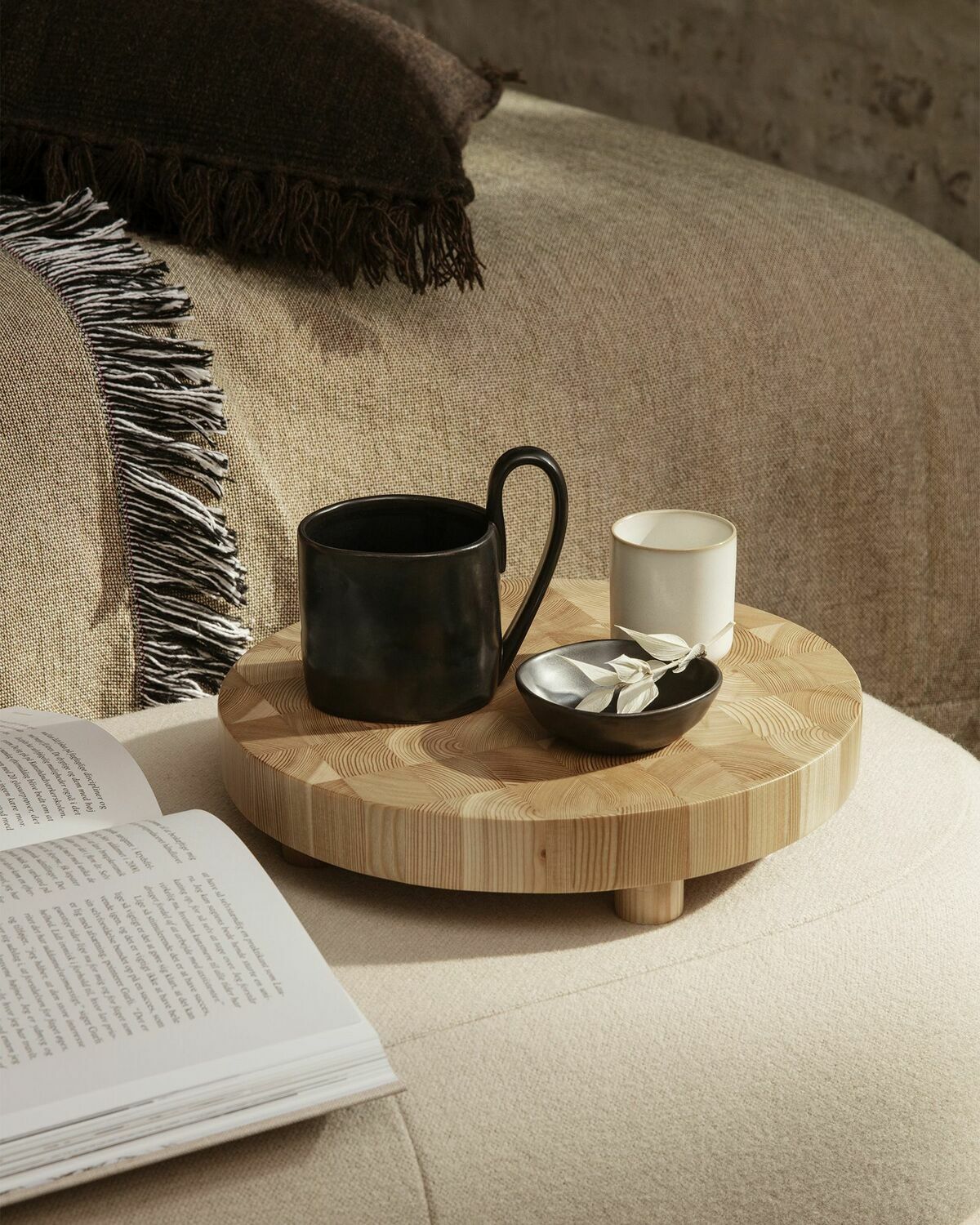 Ferm Living Flow Mug Black Tableware