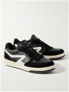 Rag & Bone - Retro Court Suede-Trimmed Leather Sneakers - Black