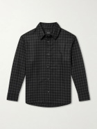 A.P.C. - Bobby Checked Wool-Blend Twill Shirt - Black