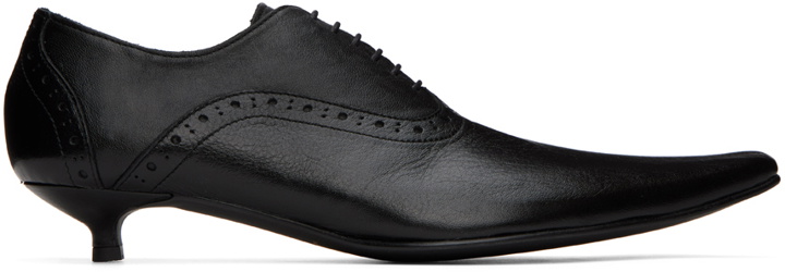 Photo: Comme des Garçons Black Kitten Heel Oxfords