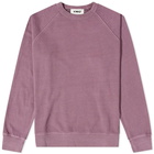 YMC Men's Shrank Raglan Crew Sweat in Purple