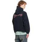 Balenciaga Black Logo Spiral Medium Fit Hoodie