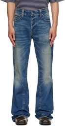 COÛT DE LA LIBERTÉ Blue Jimmy Sioux Twisted Flare Jeans