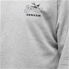 Denham Men's DXT Fatale Crew Sweat in Grey Marl