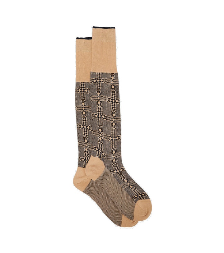 Photo: Gucci - Horsebit jacquard cotton socks