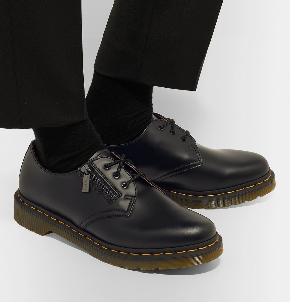 Beams - Dr. Martens Leather 1461 Derby Shoes - Black Beams F