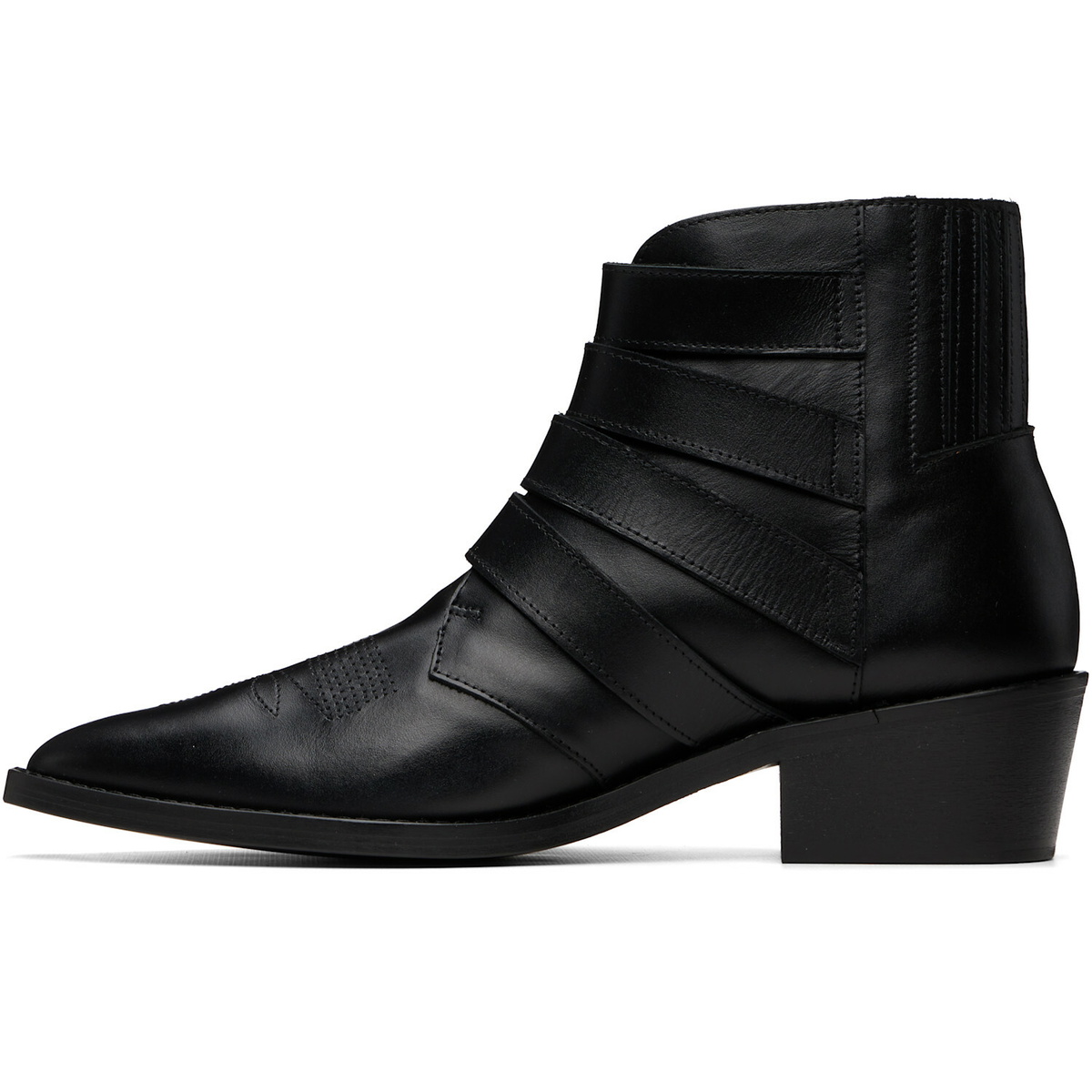 TOGA VIRILIS 4L COWBOY ブーツ 黒 SIZE41 Toga Virilis Black 4 Metal Cowboy Boots Toga Virilis