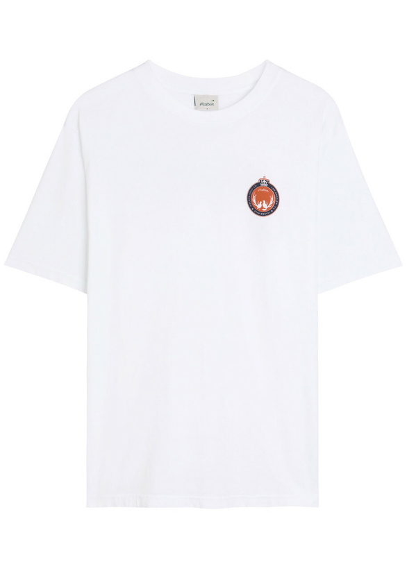Photo: Malbon Bermuda Maxwell Logo-print Cotton T-shirt White