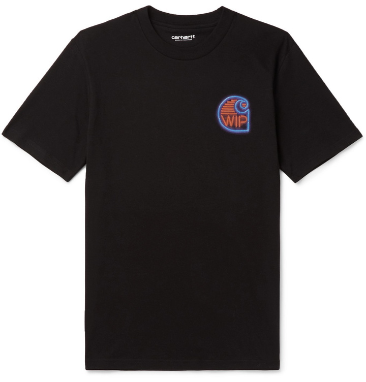 Photo: Carhartt WIP - Printed Cotton-Jersey T-Shirt - Black