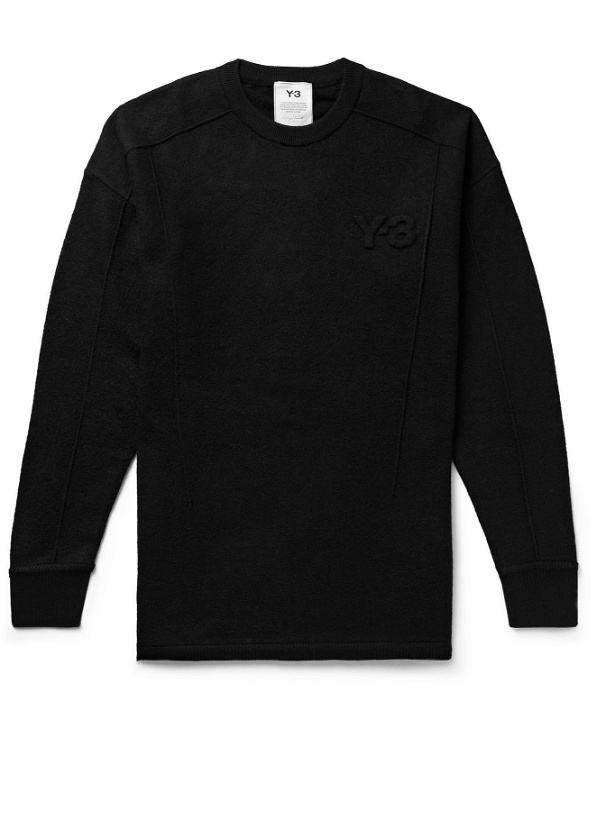 Photo: Y-3 - Logo-Embossed Wool Sweater - Black