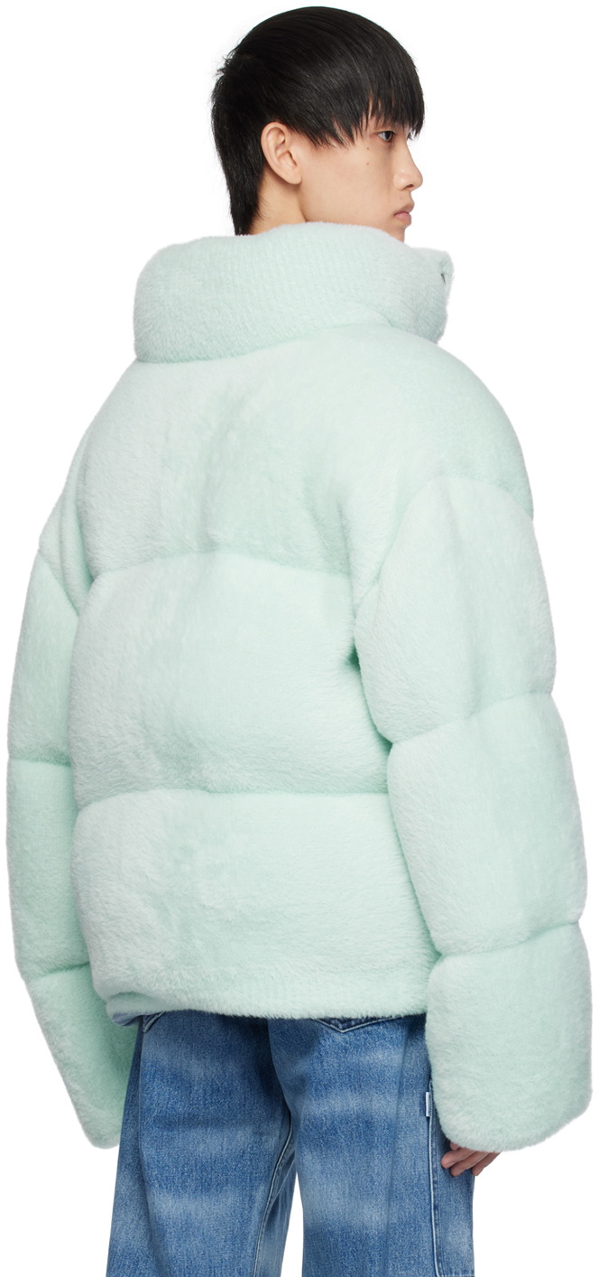 Bonsai Blue Fluffy Down Jacket