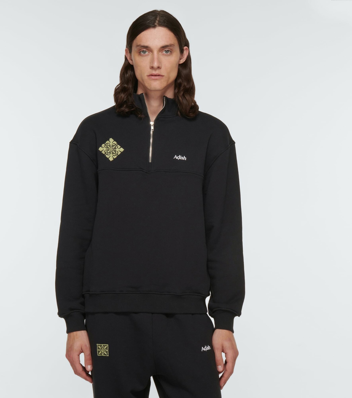 Adish - Logo cotton jersey sweatshirt ADISH