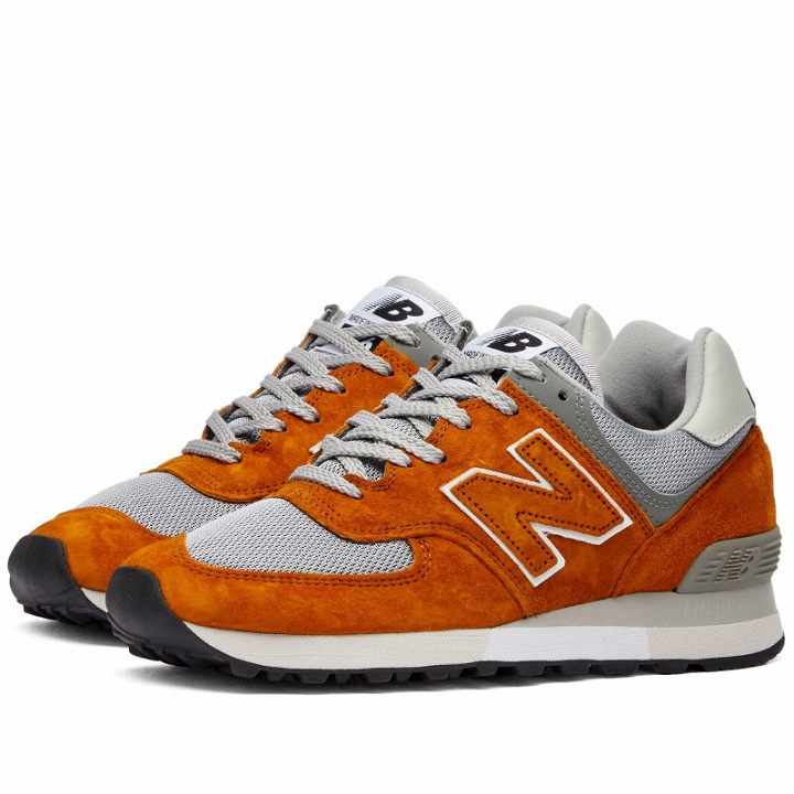 Photo: New Balance OU576OOK - Made in UK Sneakers in Orange/Grey