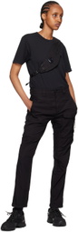 C.P. Company Black Garment-Dyed Trousers