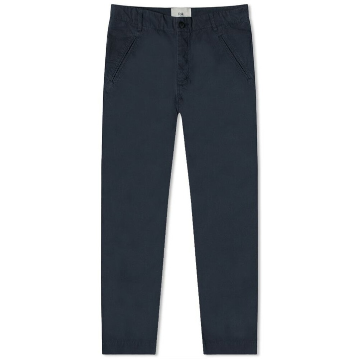 Photo: Folk Men's Lean Assembly Pant in Navy