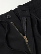 Needles - Piping Cowboy Straight-Leg Embroidered Woven Trousers - Black